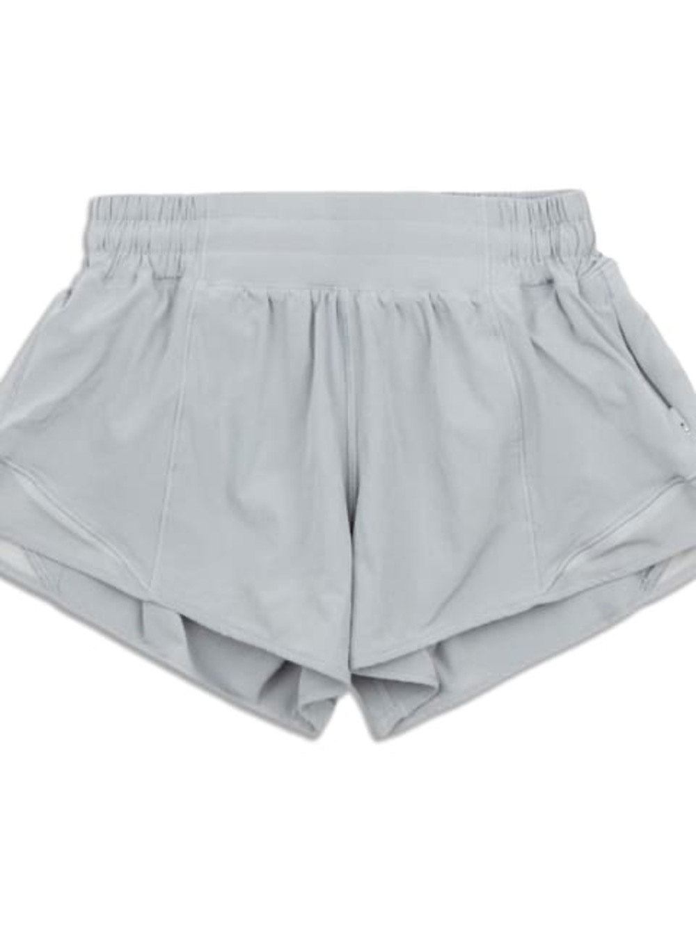 lululemon Light Gray Lined Athletic Running Shorts